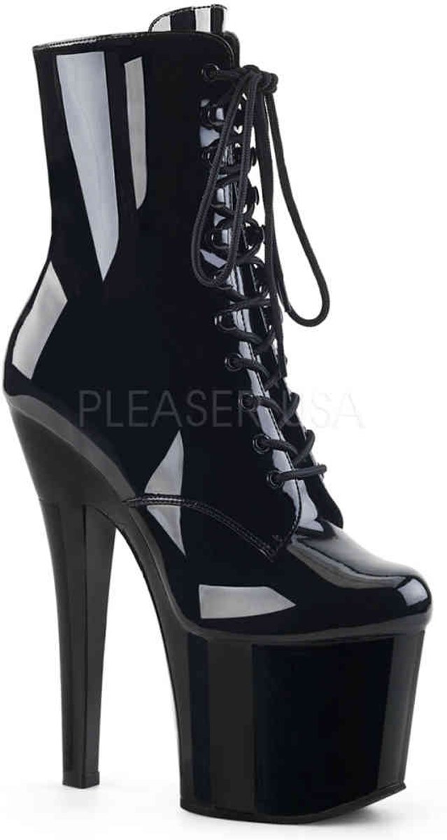 EU 38 = US 8 | RADIANT-1020 | 7 Heel, 3 1/4 PF Ankle Boot, Side Zip